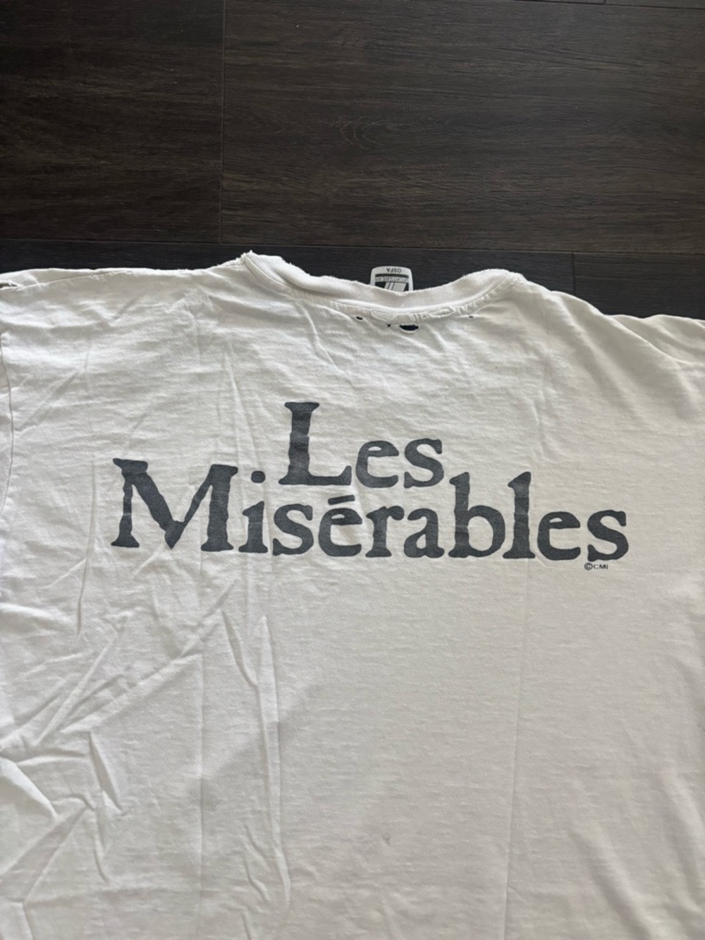 RARE Vintage 1986 Les Miserables French Novel Musical Movie Show Tshirt - Picture 6 of 8
